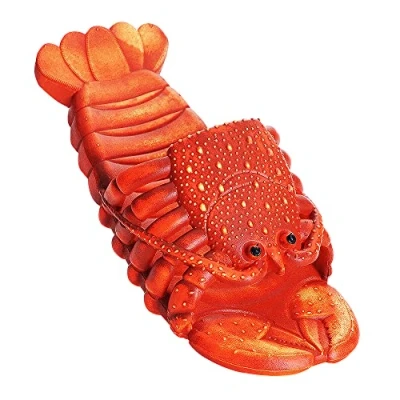 Afbeelding van Hummer Flip Teenslippers Grappige Kreeft Sandalen Uniseks Zwembadschoenen Party Schoenen Vis Slippers voor Vrouwen Mannen &amp; Kinderen, Rood