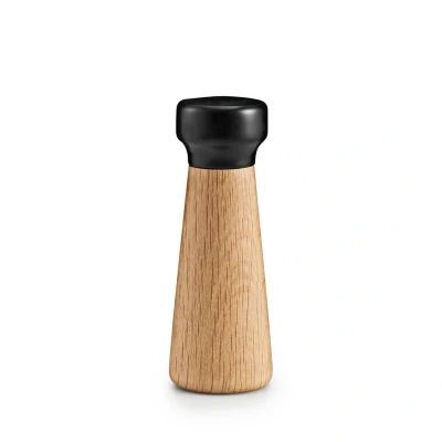 Afbeelding van Normann Copenhagen Craft Peper En Zoutmolen Zwart Small Naturel Eiken