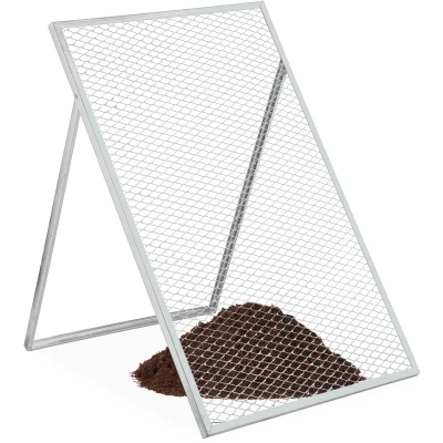 Afbeelding van tuinzeef 20 x 40 mm mazen gegalvaniseerd metaal
