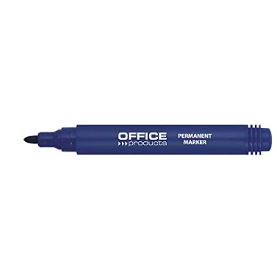 Afbeelding van Office Products permanent marker 1 3 mm, rond, blauw 12 stuks