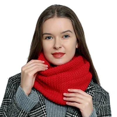 Afbeelding van DonDon Sjaal voor dames, winter, zacht en warm, Roze