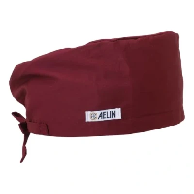 Afbeelding van Calot de Bloc Medische Lang Haar Cover Dames 100% Katoen (Bordeaux)