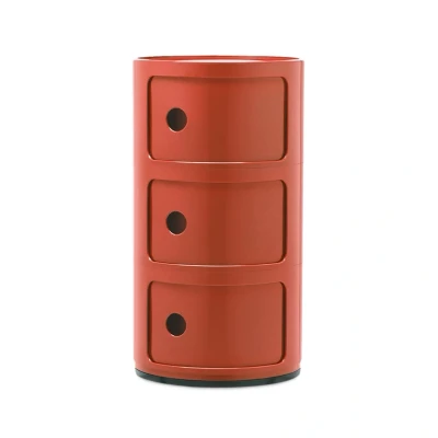Image de Kartell Componibili 3 Table D&#039;appoint Orange