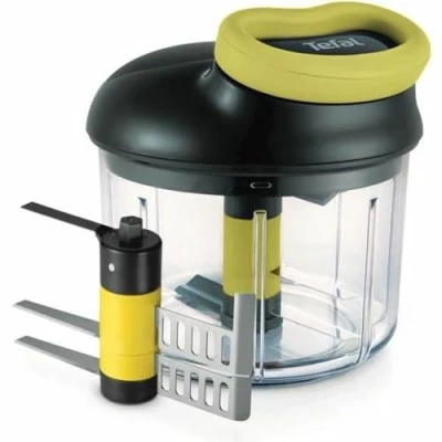 Image de Hachoir Tefal 5 secondes avec lame purée Noir et Vert