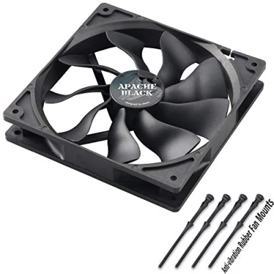 Afbeelding van Akasa Apache PWM ventilator (140 mm, 1 x), PC ventilator, Zwart