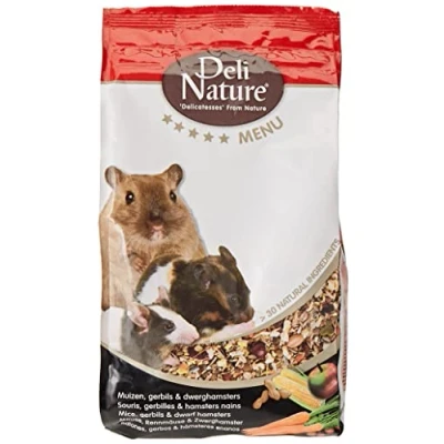 Afbeelding van Deli Nature 5 Sterren Menu Muis, Woestijnrat en Dwerghamster 750 gr