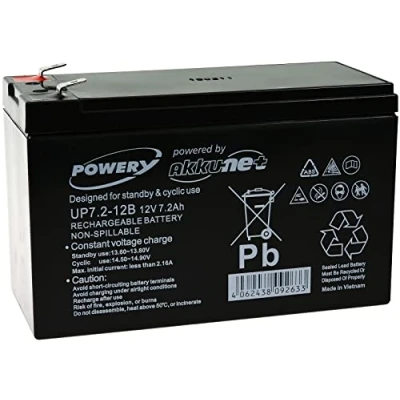Afbeelding van akku net Loodgel accu voor APC Back UPS ES 550 omvormer 12V loodzuur