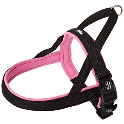 Afbeelding van Nobby norwegian tuig mesh preno roze S/M buikband 38 50 cm + borstband 36 breedte 20/25 mm