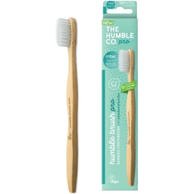 Afbeelding van The Humble Co. Tandenborstel Bamboe PRO Interdental Soft Turquoise