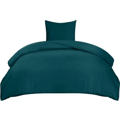 Afbeelding van Utopia Bedding Dekbedovertrekset, dekbedovertrek van zachte microvezel 135 x 200 cm met een kussensloop 80 cm, beddengoedset, Wintertaling