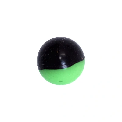 Afbeelding van Tronixpro Hook Balls 8mm Black &amp; Green Glow Klein materiaal