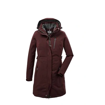 Afbeelding van Killtec KOW WMN Parka, Dames, Maat: 44, Dunkelweinrot (447)