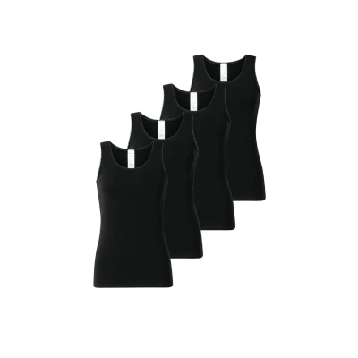 Afbeelding van Schiesser 4PACK Modern Multipacks Hemd, Dames, Maat: 36, Schwarz