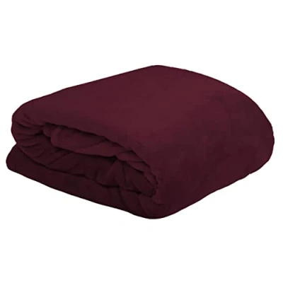 Afbeelding van Lovely Casa Deken afmetingen 130 x 160 cm 100% polyester kleur bordeaux model knuffeldier voor bank of slaapkamer ideaal alle ruimtes