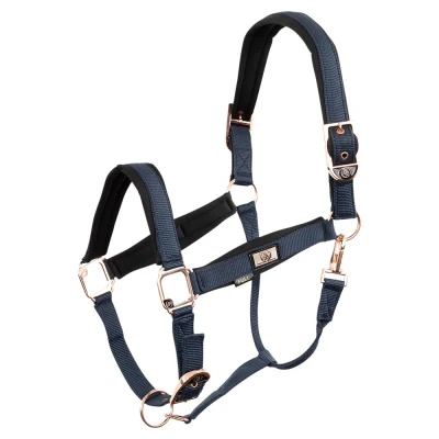 Image de BR Rose Gold Halster blauw maat:cob