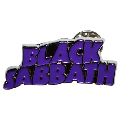 Afbeelding van Black Sabbath Purple Wavy Logo Pin