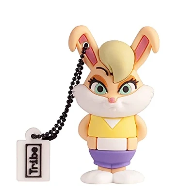 Afbeelding van Tribe Lola BUNNY USB stick 32 GB Flash 2.0 geheugen, origineel Looney Tunes, compatibel met Windows, Linux en Mac, meerkleurig