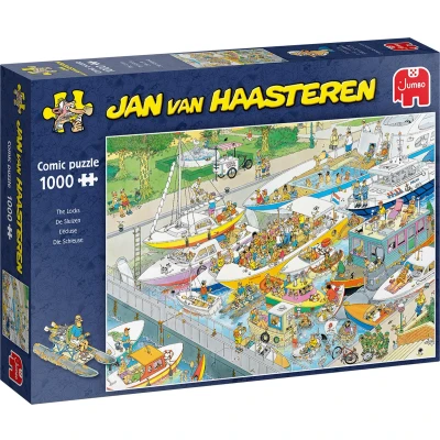 Afbeelding van Puzzel Jan van Haasteren Sluizen 1000 stukjes Plenty Gifts Spellen