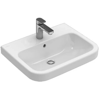 Afbeelding van Villeroy &amp; Boch Architectura wastafel wit (60 x 47 cm) 1 kraangat, met