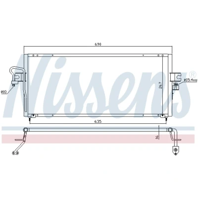 Afbeelding van Nissens Airco condensor 94494