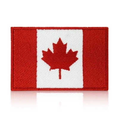 Afbeelding van Finally Home Canada patch met klittenbandsluiting, Canadese vlagpatches, klittenbandpatches voor buiten