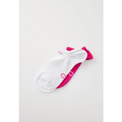 Afbeelding van Calvin Klein Sneaker Gripper (2 pack) dames enkelsokken magenta Maat: One size