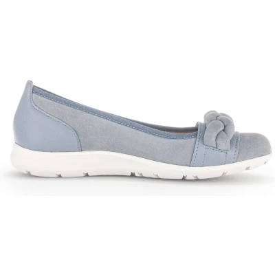 Afbeelding van Gabor 24.173.18 dames ballerina blauw maat 43 (EU) 9 (UK)