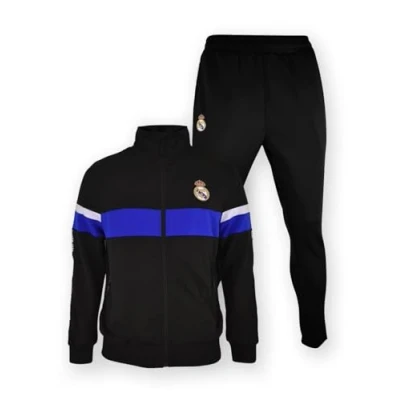 Afbeelding van Real Madrid Trainingspak Kinderen 2024/2025 Maat 128 Voetbal Trainingspakken Jongens en Meisjes Voetbalkleding Zwart