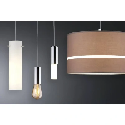 Afbeelding van Paulmann Basic Pendel 230V railsysteem lamp Universeel E27 20 W LED Chroom, Wit