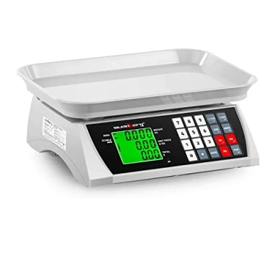 Afbeelding van Steinberg Weegschaal met prijsberekening 30 kg / 1 g 28.8 x 21.8 cm LCD