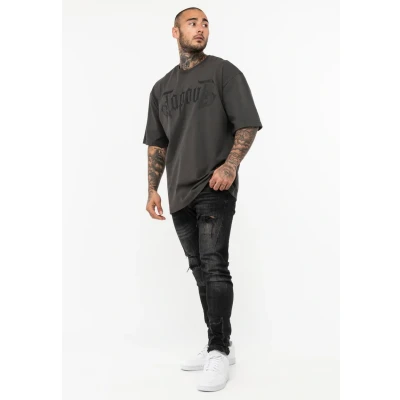 Afbeelding van Tapout Simply Believe Tshirt print, Heren, Maat: Medium, Grey black