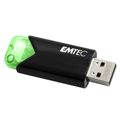 Afbeelding van Emtec USB 3.0 (3.2) Click Easy B110 64GB groen