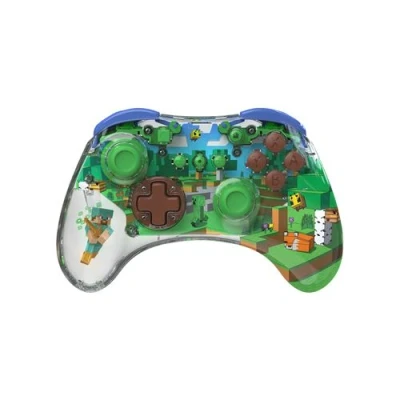 Image de PDP Manette Sans Fil Realmz Minecraft Forest Nintendo Switch Vert (500 234 stv)