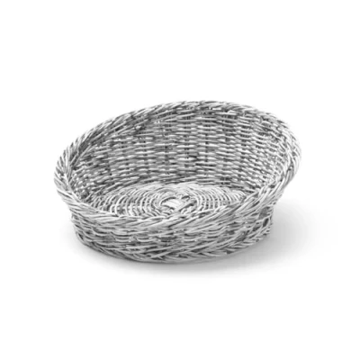 Afbeelding van Hendi Broodmand Rond Lichtgrijs Schuin Aflopend Ø31x(H)12cm
