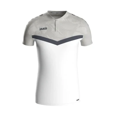 Afbeelding van JAKO Polo Iconic rood/wijnrood L wit/zachtgrijs/antra light / XXL