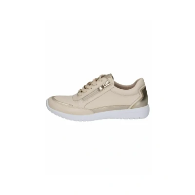 Afbeelding van Caprice Sneakers laag, Dames, Maat: 42, Cream gold Schoenen