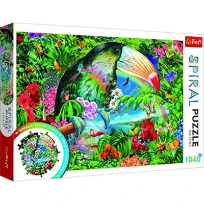 Afbeelding van Trefl Puzzles &quot;1040&quot; Spiral Puzzle Tropical animals