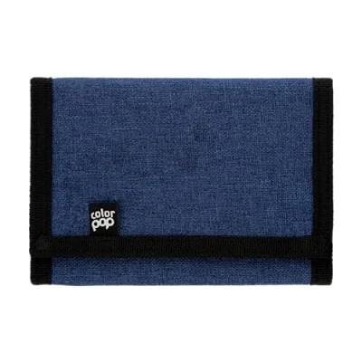 Afbeelding van Color Pop Portemonnee met Scratch, PU 13,5 x 10 cm, Scratch Marine/Zwart, Klittenbandportemonnee