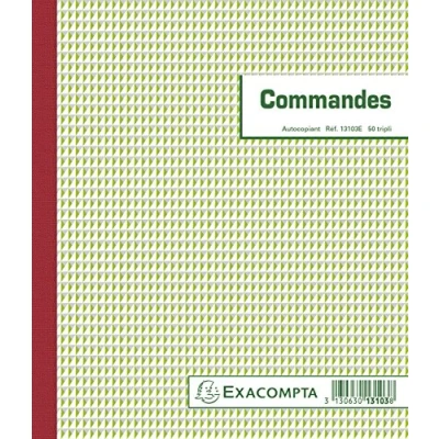 Image de Manifold Exacompta 50 feuillets Commandes 21x18cm Tripli