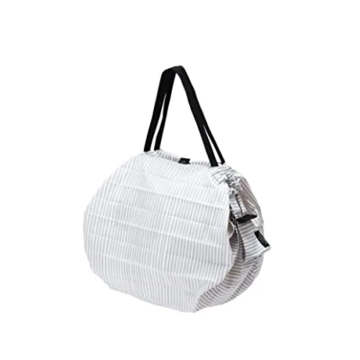 Afbeelding van Shupatto Compact Wit gestreept SEN tas M van polyethyleen, inhoud 15 l 5 kg, afmetingen 32 x cm, gestreept, Eén maat,