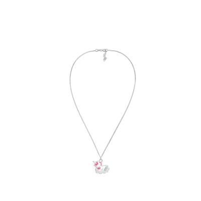 Afbeelding van Elli Unicorn Cloud Ketting silvercoloured voor kinderen, Maat: 36, Silver coloured