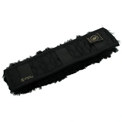 Image de BR Fourreau Muserolle Peau de mouton 5cm Noir/black 28cm