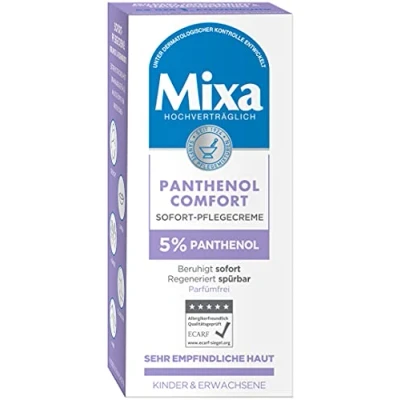 Afbeelding van Mixa Panthenol instant verzorgingscrème voor gezicht, lichaam en handen zonder geur