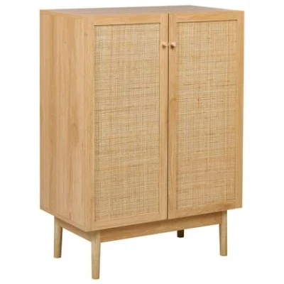 Afbeelding van NIVO Dressoir Lichtbruin 2 deuren Hout/Rotan