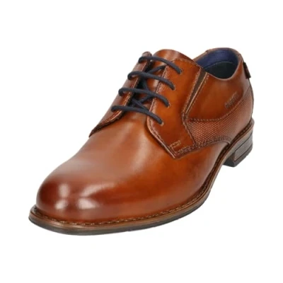 Afbeelding van bugatti Chaussures d&#039;affaires à lacets pour homme, Cognac 6300, 45 EU large