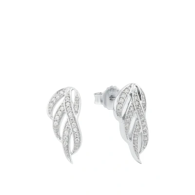 Afbeelding van Amor Oorstekers, met zirkonia synth, 1,8 cm, zilver, levering in een geschenkdoos sieraden, 9315666
