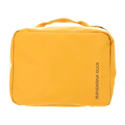Afbeelding van MANDARINA Duck Toilettas Eco Coated Necessaire Yellow Donkergeel