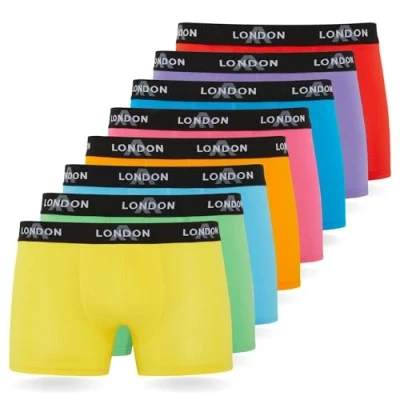 Image de FM London Homme Hipsters Boxer ajusté, fluo, M