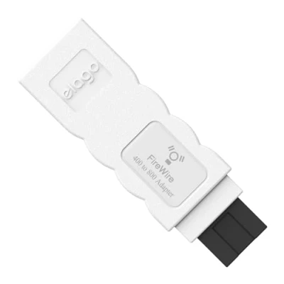 Afbeelding van elago FireWire Adapter 400 naar 800 compatibel met Mac Pro, MacBook Mini, iMac en andere computers wit