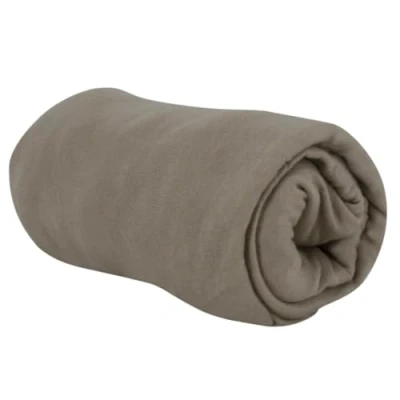 Afbeelding van BabyCalin Hoeslaken voor wiegen, 40 x 80 7 cm, taupe, Oeko Tex gecertificeerd